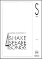 Four Shakespeare Songs SATB Singer's Edition cover